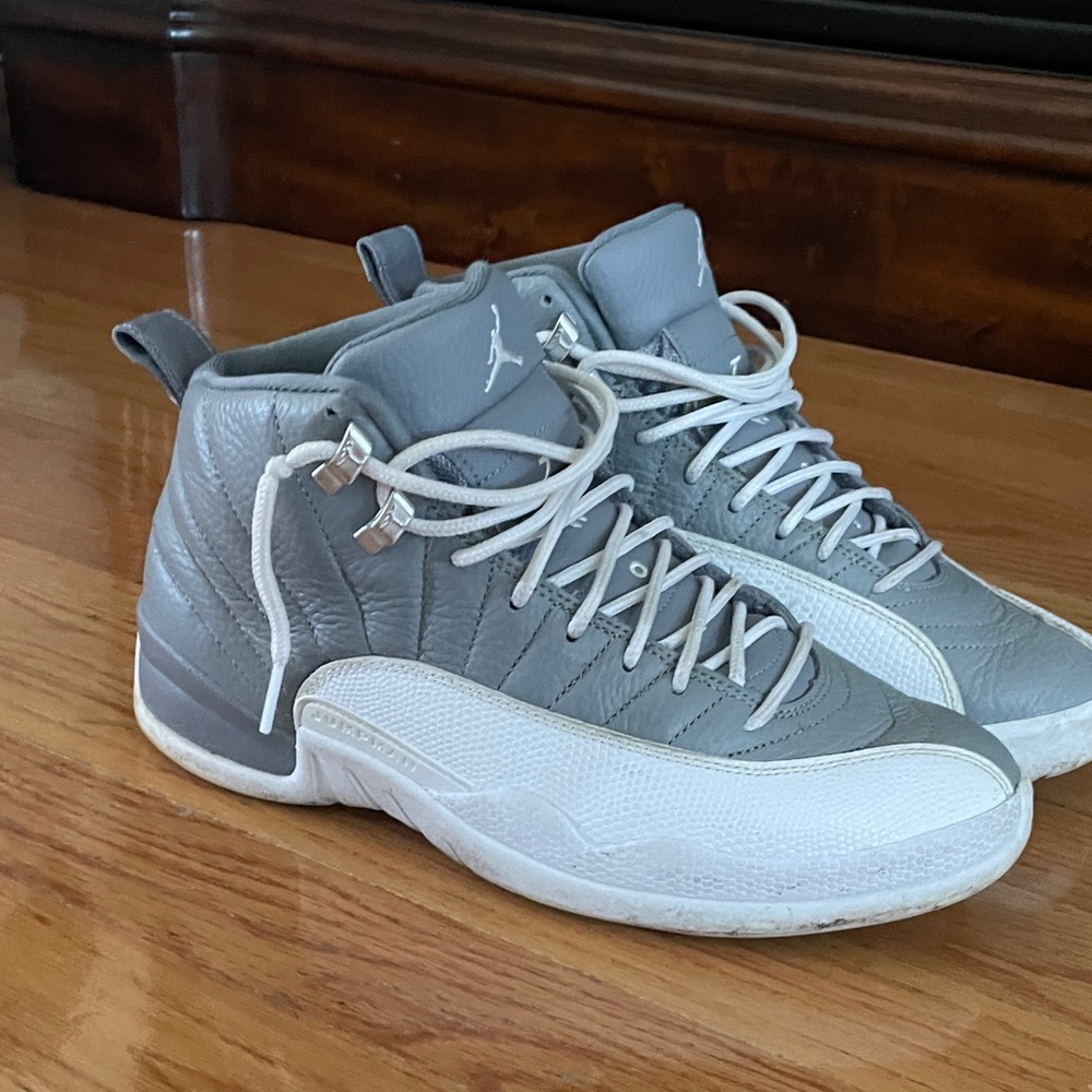 Jordan Men’s High-Top Basketball Shoes - Gray & White